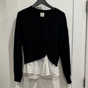 Maeve Gemini Black Knit Sweater NWT